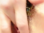 【日本人無修正】勃起したクリトリスとGスポットを中指で愛撫し、くちゅくちゅ音を立てて絶頂へ 9/16