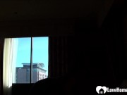 Brunette gets fucked by stranger in hotel room 3/16