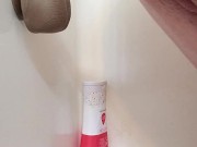 Horny tattooed wife shower play BBC dildo