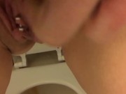 Stare at my pretty feet and hot pussy during trips to the toilet 10/16