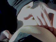 Рискованная мастурбация в такси 15/16