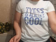 Курю сигарету, плюю ей в рот, даю пощечины и пососать палец - IkaSmokS 13/16