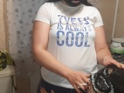 Курю сигарету, плюю ей в рот, даю пощечины и пососать палец - IkaSmokS 14/16