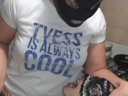 Курю сигарету, плюю ей в рот, даю пощечины и пососать палец - IkaSmokS 5/16