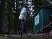 Nerdy Faery Dumpster Piss at Dusk 4/16