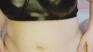 BBW Slut Rides Big Dildo and Cums Twice