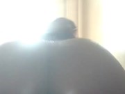 Ebony rides bbc dildo
