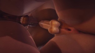 Double Futa - Resident Evil - Claire x Jill x Ada - 3D Porn