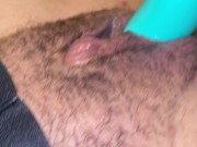 Rabbit Vibrator Close Up Orgasm Big Clit