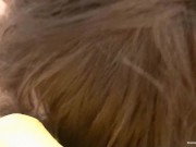 Hot Amateur Teen Blowing And Stroking His Big Cock 1/16