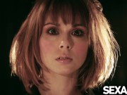 Watch this redhead beauty cram her fingers in her tight wet pussy 2/16