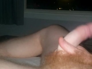 Playing with cock (open window)