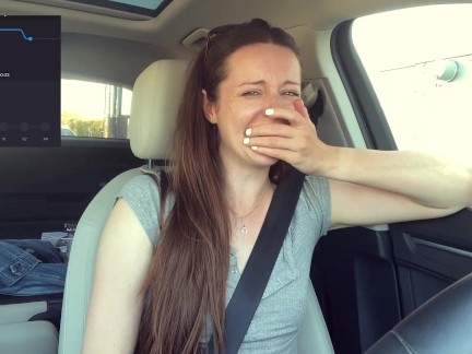 Cumming *embarassingly* hard in a Starbucks Drive Thru (LUSH CONTROL PART 2)
