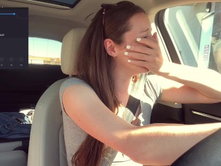 Cumming *embarassingly* hard in a Starbucks Drive Thru (LUSH CONTROL PART 2)