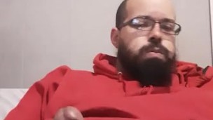 Stroking my cock giving you this load