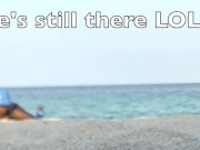 I like watching Exhibitionist Wife Mrs Kiss tease Public Nude Beach Voyeur cocks till they cum! 12/16