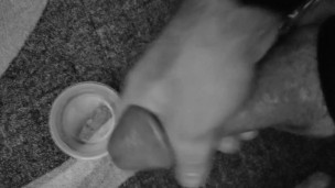 load #2 slave is told to cum a second time in cup and keep it in freezer for his owner