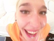 Quick ass & pussy fucking with a facial cumshot