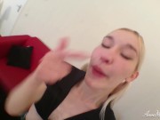 Quicky pussy and ass fucked end with cum on her face 14/16