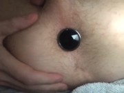 Buttplug in his tight ass  15/16
