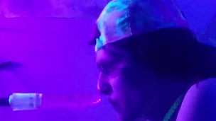 Blacklight Femboy Blowjob POV