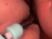 Close up on his dick in my pussy