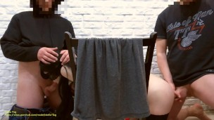 My first sex with two men at the same time, I got a creampie and a cumshot