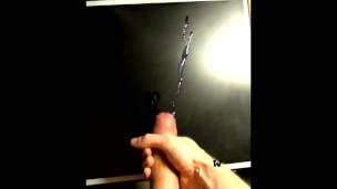 Cumming on screen