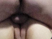 Cum shot in tight pussy