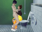 tracer toilet blowjob