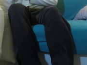 INNOCENT VIRGIN stepsis asks for MASSAGE while KEEPS playing videogame, HUGE RISKY CUMSHOT! 18 fit 4/16