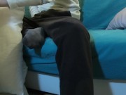 INNOCENT VIRGIN stepsis asks for MASSAGE while KEEPS playing videogame, HUGE RISKY CUMSHOT! 18 fit 5/16