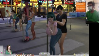 The Sims 4:8 people pole dancing hot sex - RedTube
