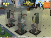 The Sims 4:10 people flirting in the transparent shower foreplay - Part 1 16/16