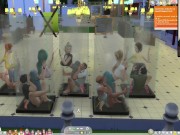 The Sims 4:10 people flirting in the transparent shower foreplay - Part 1 5/16