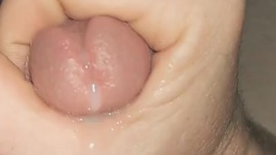 Slow motion cum shot hot masturbation