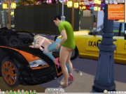 The Sims 4:Outdoor sports car passion sex 15/16