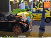 The Sims 4:Outdoor sports car passion sex 16/16