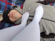 Sexy Mistress School Uniform White knee Socks 