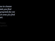 Choose which of my heels you like best 1/16