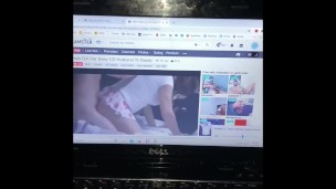 Jerking off to cock