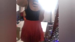 Just a girl on a skirt show - Try on