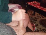 Relieving handjob after a long day