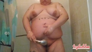 BBW takes a shower in front of you
