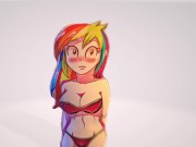 Rainbow Dash с шикарными сиськами [Моя 3D анимация бесплатно] - Screenshot 10 of 16 - музыка
