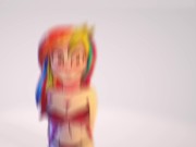 Rainbow Dash с шикарными сиськами [Моя 3D анимация бесплатно] - Screenshot 12 of 16 - Anime