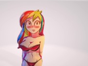 Rainbow Dash с шикарными сиськами [Моя 3D анимация бесплатно] - Screenshot 15 of 16 - музыка