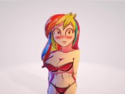 Rainbow Dash с шикарными сиськами [Моя 3D анимация бесплатно] - Screenshot 2 of 16 - Anime
