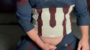 Captain America shows you what America’s cock can do