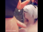 Slut Street 2B Adventures Deep Blowjob Throat Fuck And Cum Grand Cupido ( Nier Automata ) 10/16